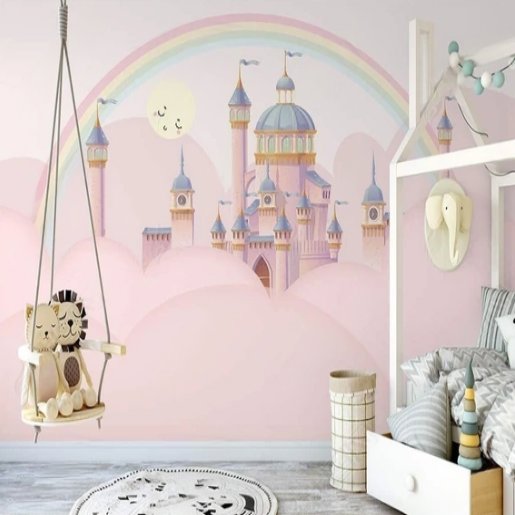 Papier Peint Princesse <br/> Château Mirage