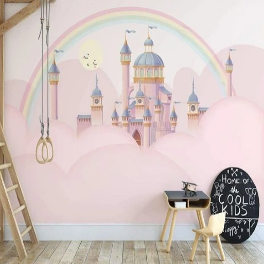 Papier Peint Princesse <br/> Château Mirage