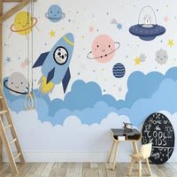 Thumbnail for Papier Peint Espace <br/> Exploration Ciel Nuageux