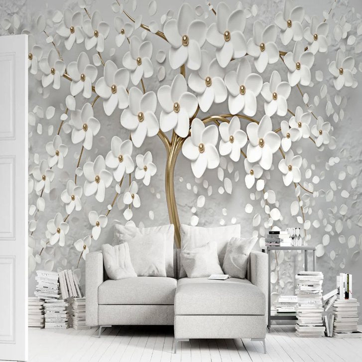 Papier Peint Salon Cosy <br> Arbre de Vie