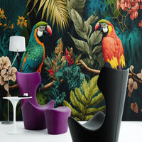 Thumbnail for Papier Peint Design Salon <br> Deux Perroquets