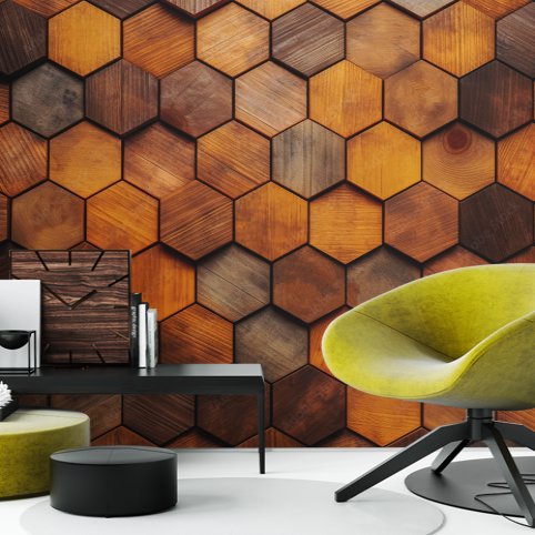 Papier Peint 3D Bois