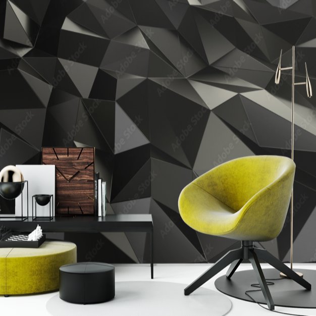 Papier Peint 3D Noir