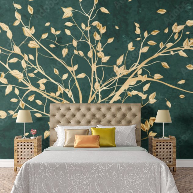 Papier Peint Vert Chambre Adulte
