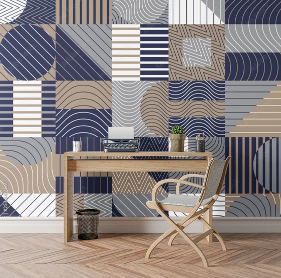 Papier Peint Chambre Adulte Bleu