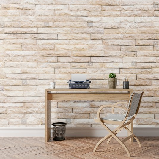 Papier Peint Brique Clair