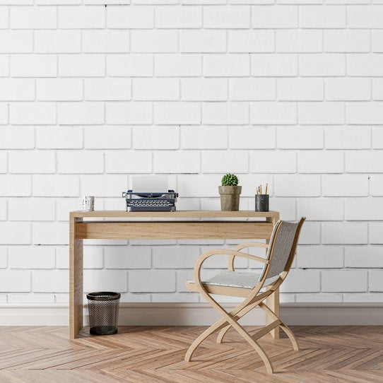Papier Peint Imitation Brique Blanche