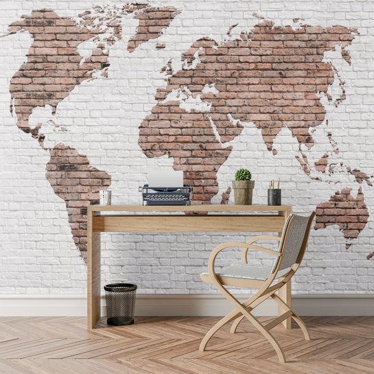 Papier Peint Briques Blanches