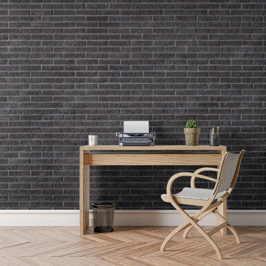 Papier Peint Brique Noir