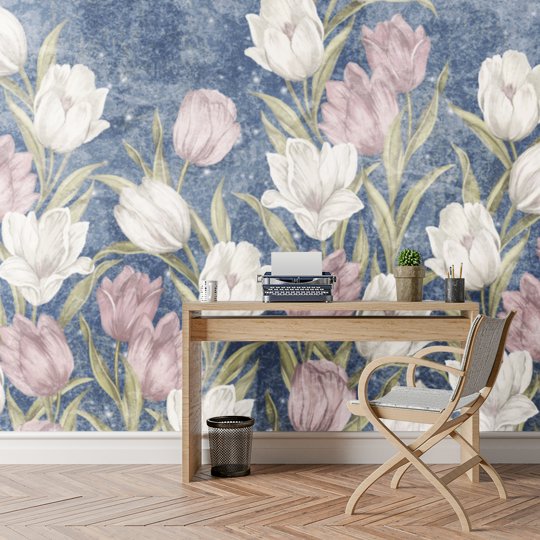 Papier Peint Floral Vintage