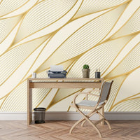 Thumbnail for Papier Peint Art Deco Jaune