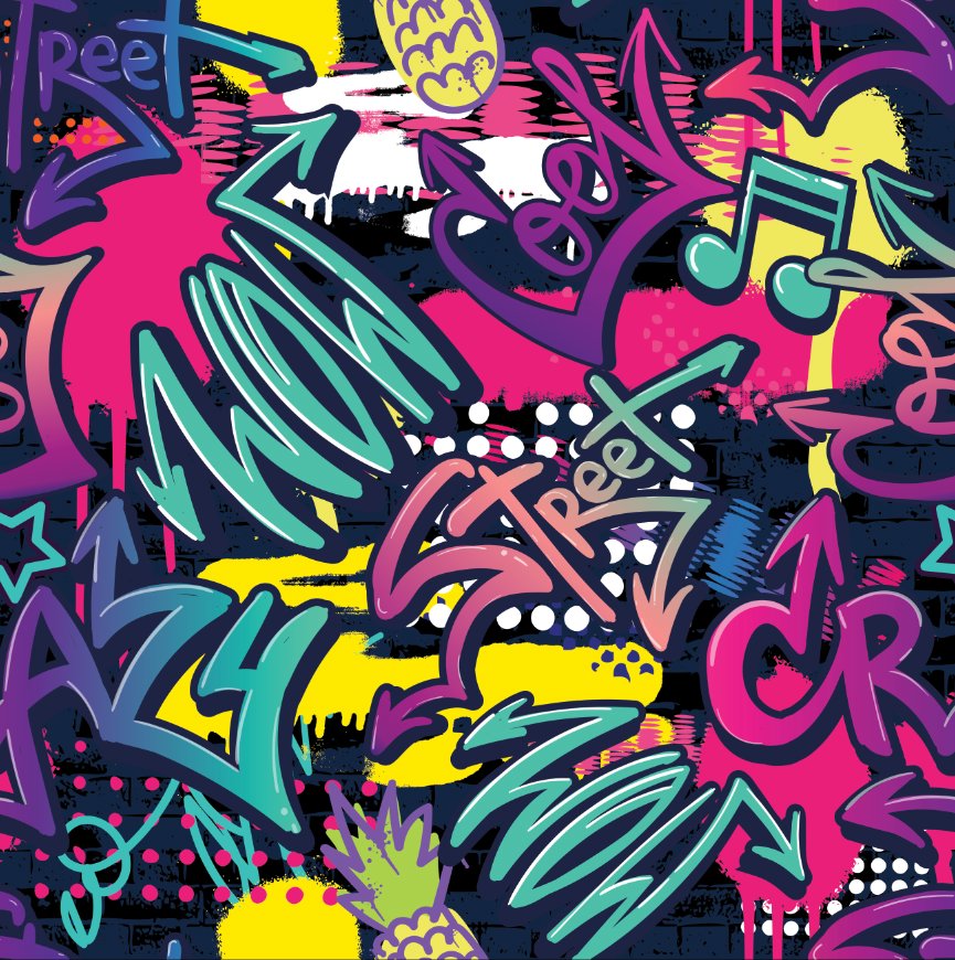 Papier Peint Graffiti <br/> Mur Chambre