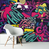 Thumbnail for Papier Peint Graffiti <br/> Mur Chambre