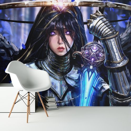 Papier Peint Japonais <br/> Manga Armure Guerrière