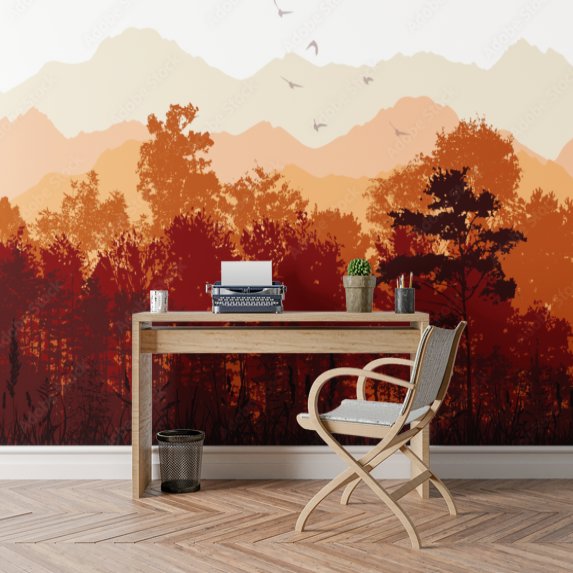 Papier Peint Foret Automne