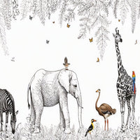 Thumbnail for Papier Peint Animaux <br/> Noir et Blanc Design