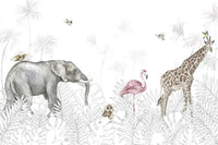 Thumbnail for Papier Peint Animaux <br/> Monde Savane Enfant