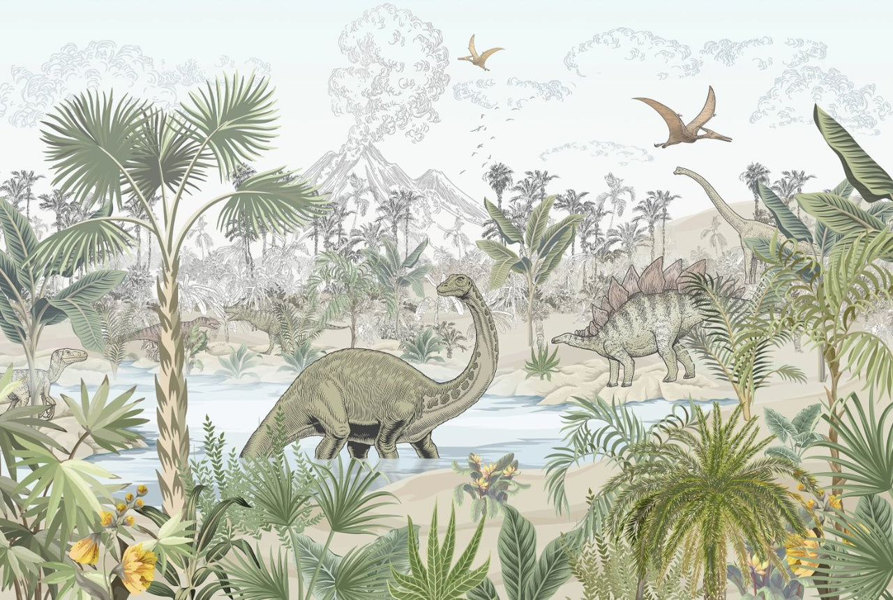 Papier Peint Dinosaure <br/> Aventure et Découverte