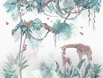 Papier Peint Animaux <br/> Douceur dans la Jungle Tropicale