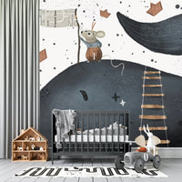Thumbnail for Papier Peint Bébé Classique <br/> Souris et Baleine