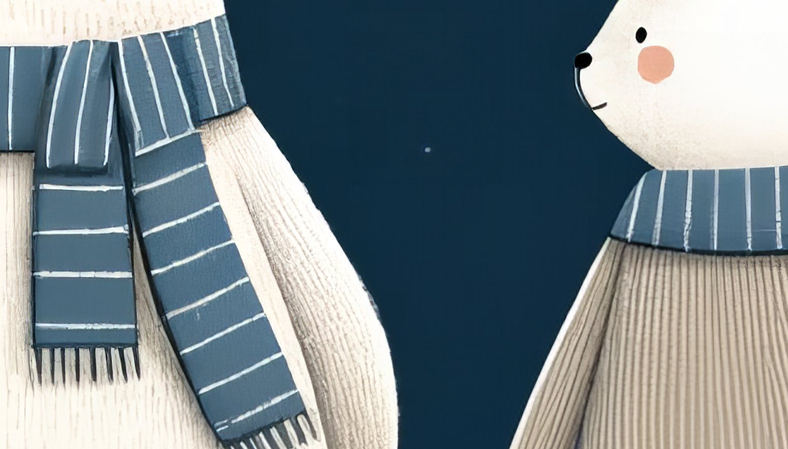 Papier Peint Espace <br/> Panoramique Ours et Lapin