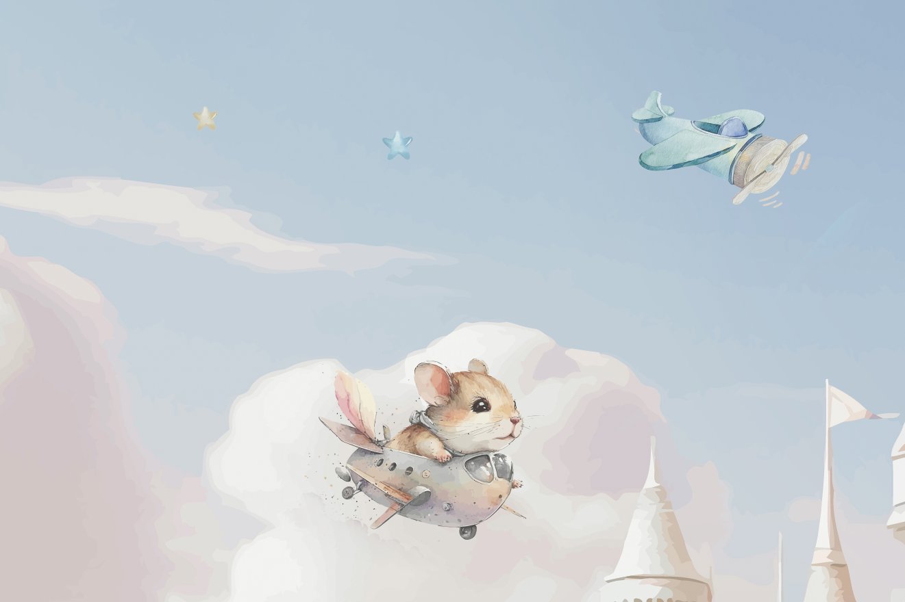 Papier Peint Classique Bébé <br/> Château Princier