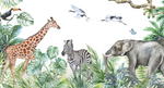 Papier Peint Animaux <br/> Panoramique Jungle Sauvage