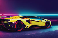 Thumbnail for Papier Peint Voiture <br/> Lamborghini Jaune
