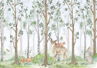 Thumbnail for Papier Peint Animaux <br/> Cerf Bois Vert