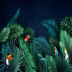 Papier Peint Oiseaux <br/> Jungle Perroquet