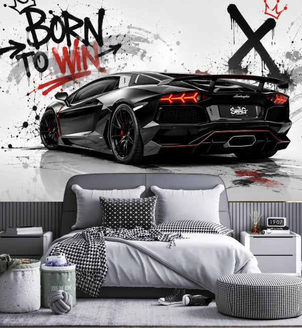 Déco Chambre Lamborghini Aventador | Le Petit Intissé