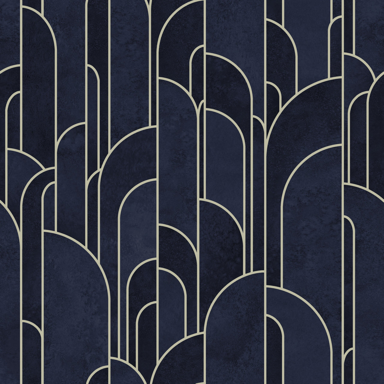 Papier Peint Bleu Art Deco | Le Petit Intissé