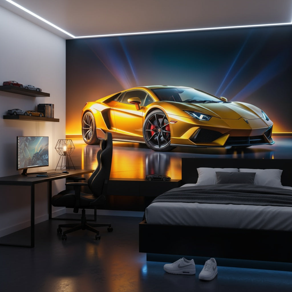 Tapisserie Lamborghini | Le Petit Intissé