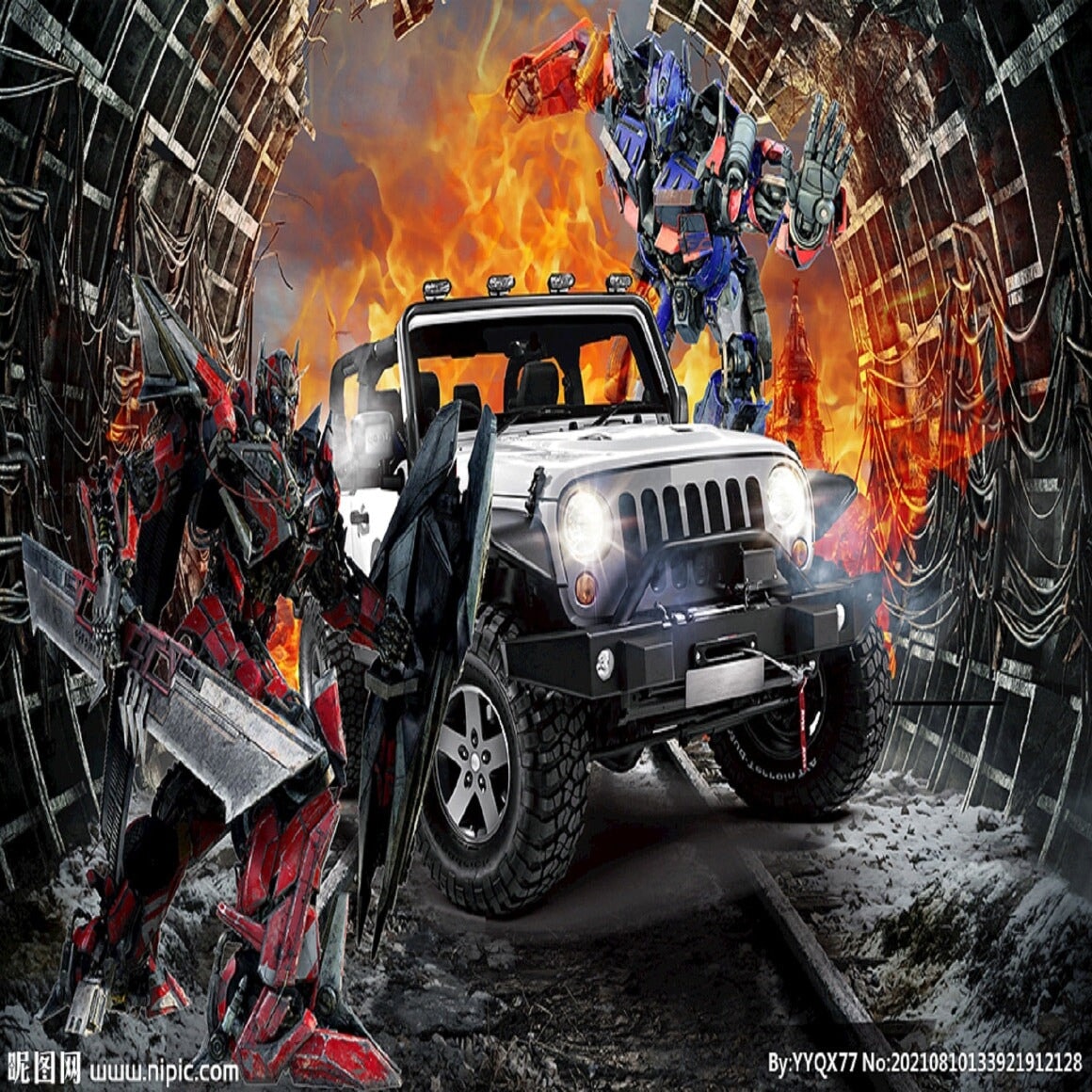 Papier Peint Transformers | Le Petit Intissé