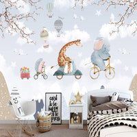 Thumbnail for Design mural paysage alpin et animaux | Le Petit Intissé