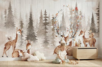 Thumbnail for Papier Peint Animaux <br/> Cerf dans la Forêt