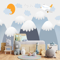 Thumbnail for Papier Peint Montagne Chambre Enfant | Le Petit Intissé