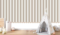 Thumbnail for Papier Peint Rayure <br/> Beige Sable