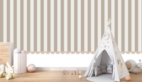 Thumbnail for Papier Peint Rayé Beige | Le Petit Intissé
