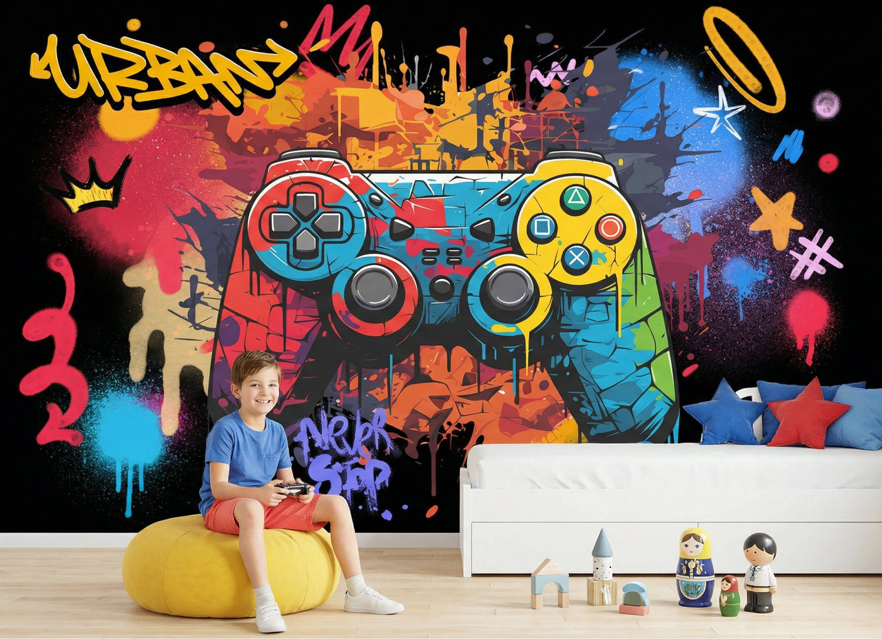 Papier Peint Gamer <br/> Level UP 3D