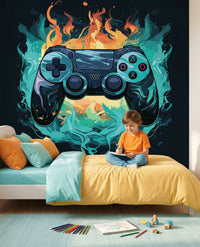 Thumbnail for Papier Peint Gamer  <br/> Panoramique Jeux Vidéo Explosion