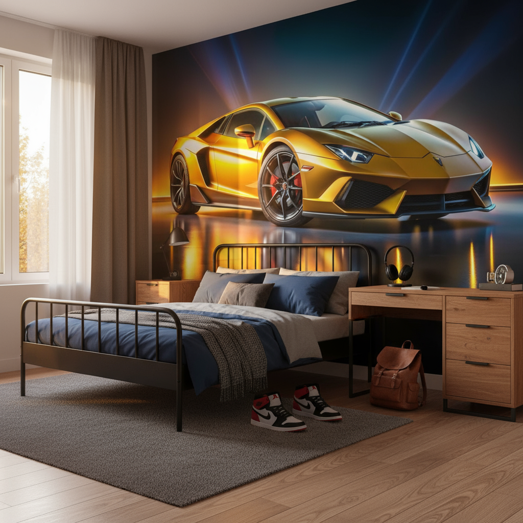 Tapisserie Lamborghini | Le Petit Intissé