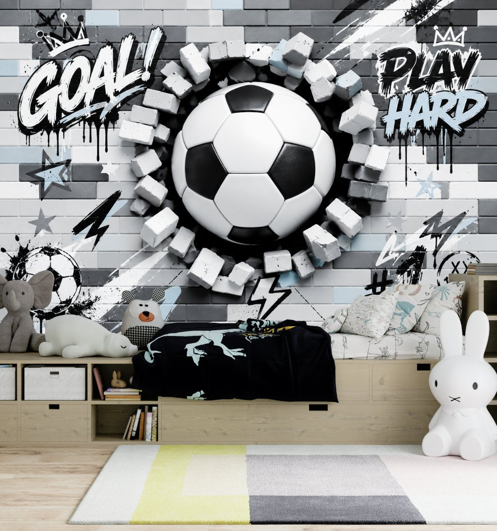 Chambre Papier Peint Football | Le Petit Intissé