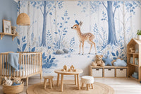 Thumbnail for Papier Peint Animaux  <br/> Forêt Bleue Faon