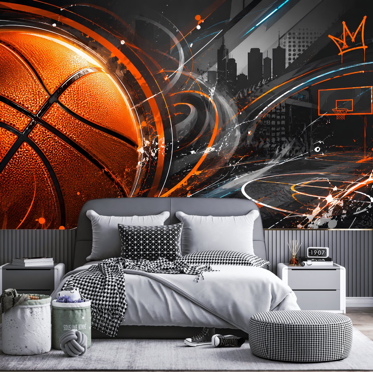 Déco Chambre Ado Basket | Le Petit Intissé