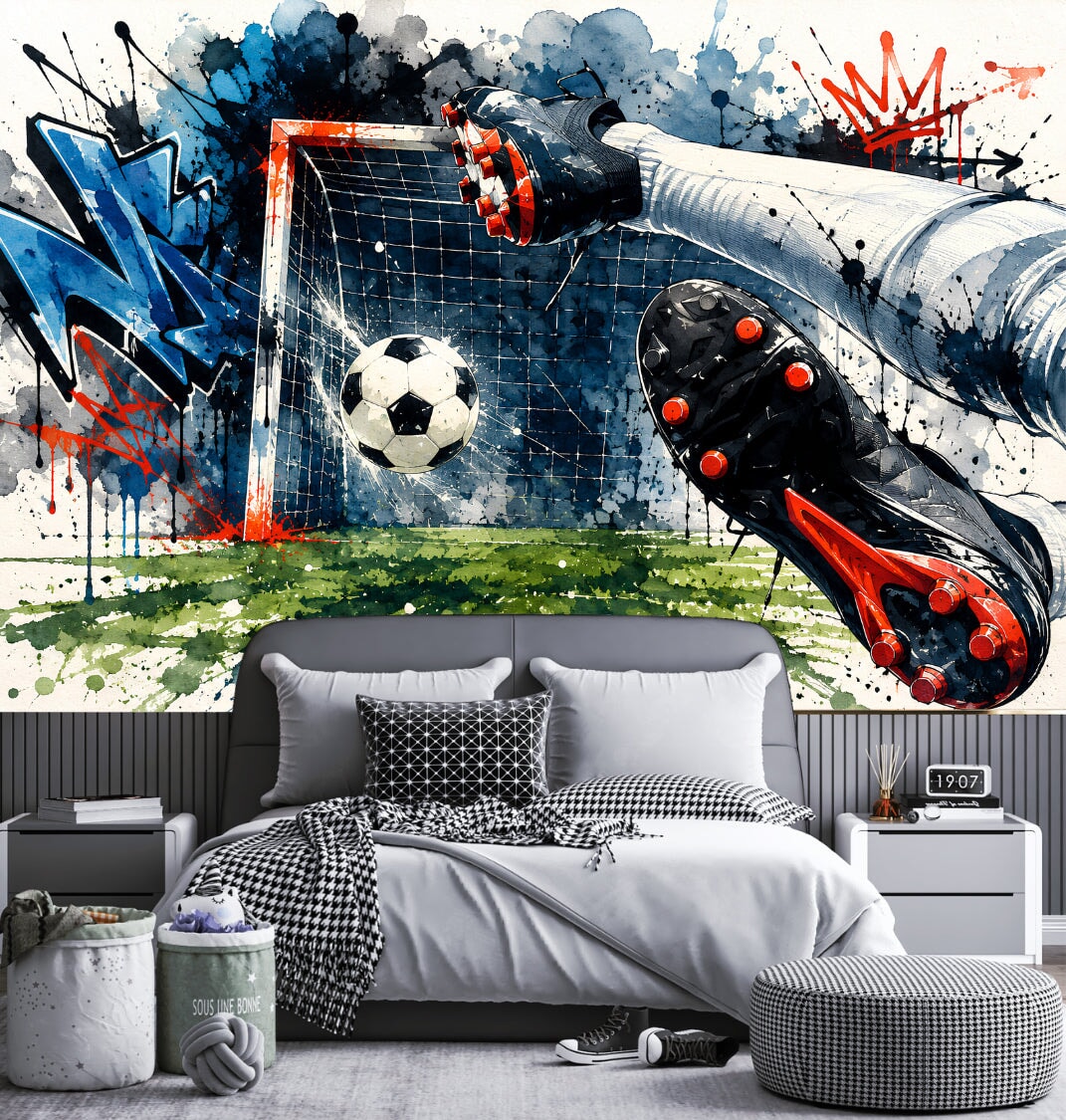 Déco Chambre Garçon Football | Le Petit Intissé