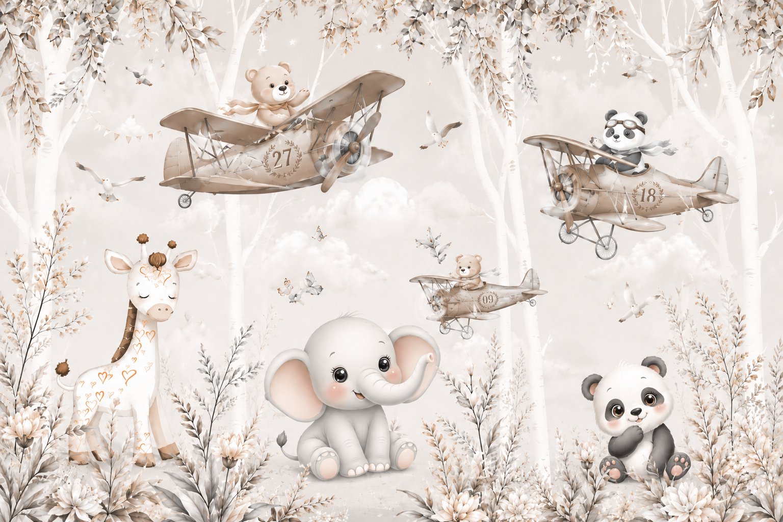 Décoration Animaux Bébé Girafe | Le Petit Intissé