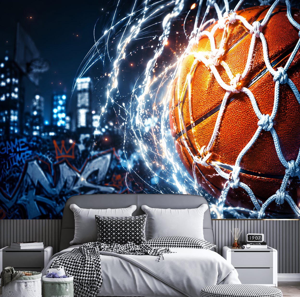 Décoration Chambre Ado Basket | Le Petit Intissé