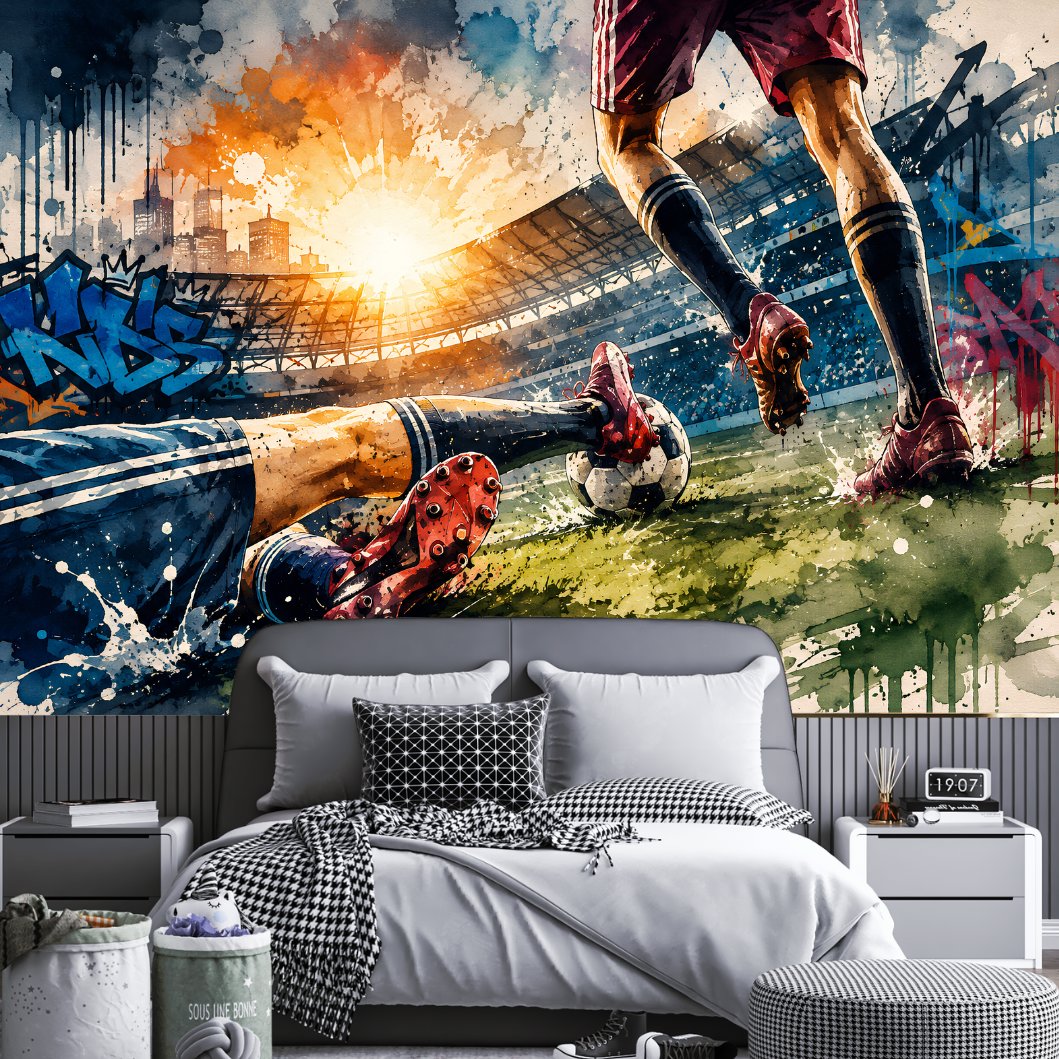 Décoration Chambre Adolescent Foot | Le Petit Intissé