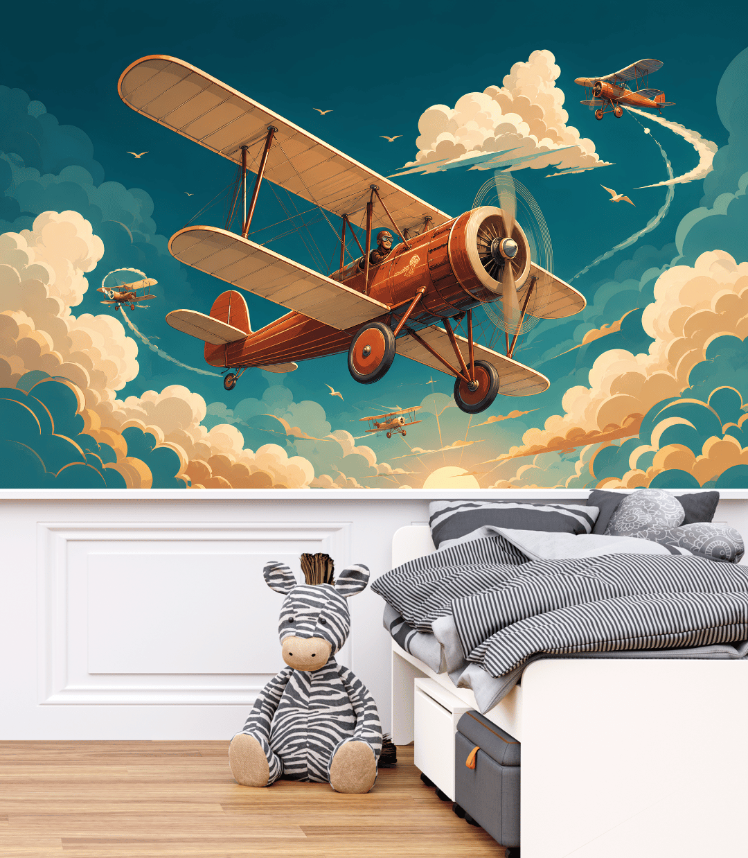 Décoration Chambre Avion Hélice | Le Petit Intissé